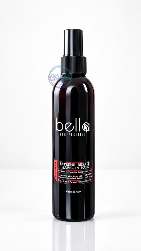 اسپری ماسک مو ترمیم کننده بلا پروفشنال ۱۲ کاره بدون نیاز به ابکشی Extreme Repair Leave- In Mask Bella